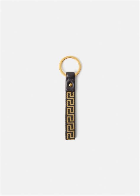 versace leather keychain|versace keychains for men.